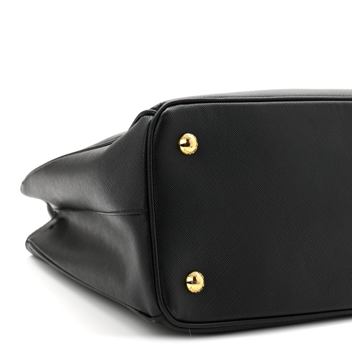 Saffiano Lux Medium Tote Black