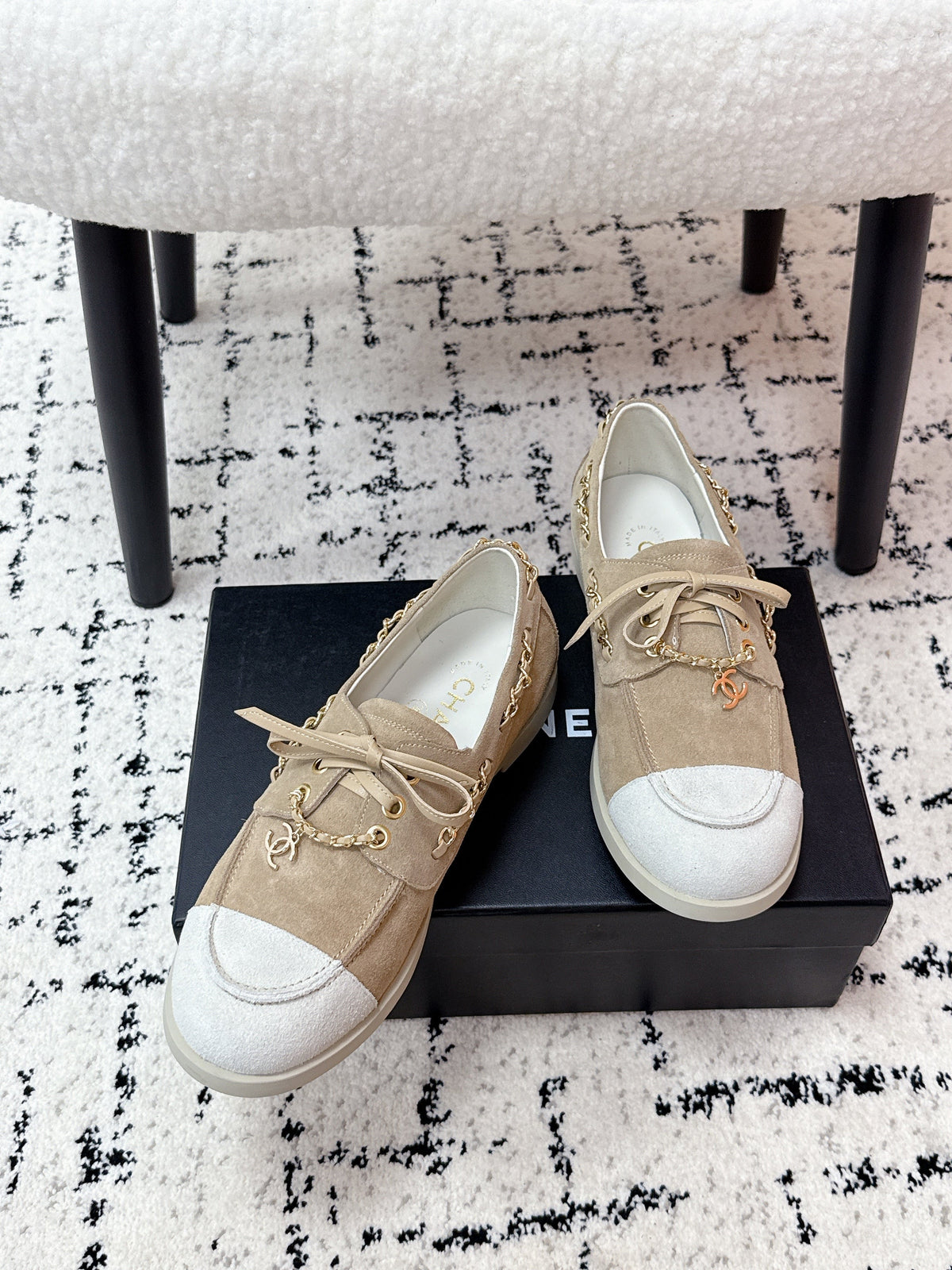CC Cruise 25/26 Moccasins Warm Taupe White Suede