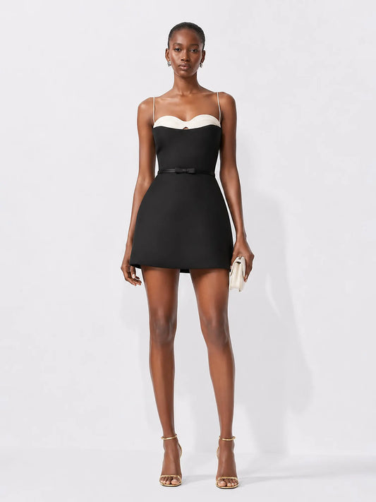 Nala Color-block Camisole Mini Dress