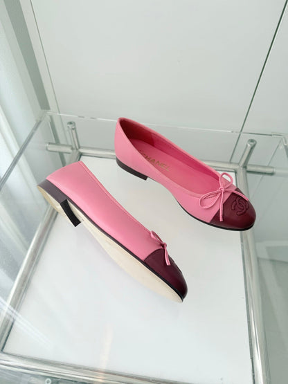 ballet flats pink mix burgundy  lambskin 566821