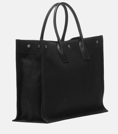 SAINT LAURENT Rive Gauche canvas tote