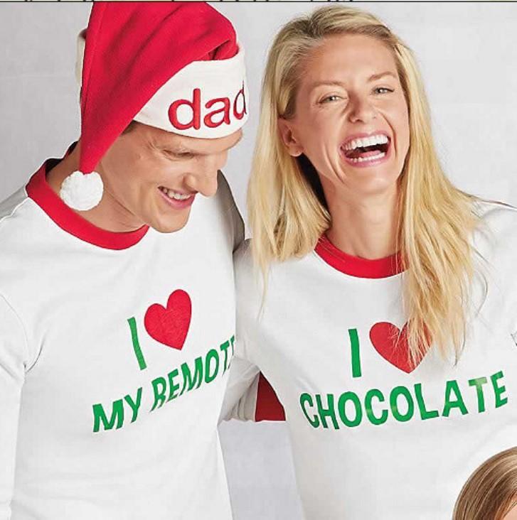 Family Christmas Pajams Printing Set Xmas Family Suit -3