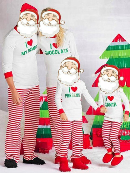 Family Christmas Pajams Printing Set Xmas Family Suit -3
