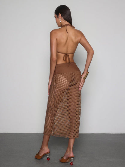 Raquel Printed Cutout Bikini Three Piece Set