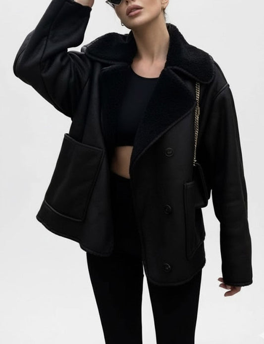 Winter Trendy Lapel Collar Thicken Warm Jacket