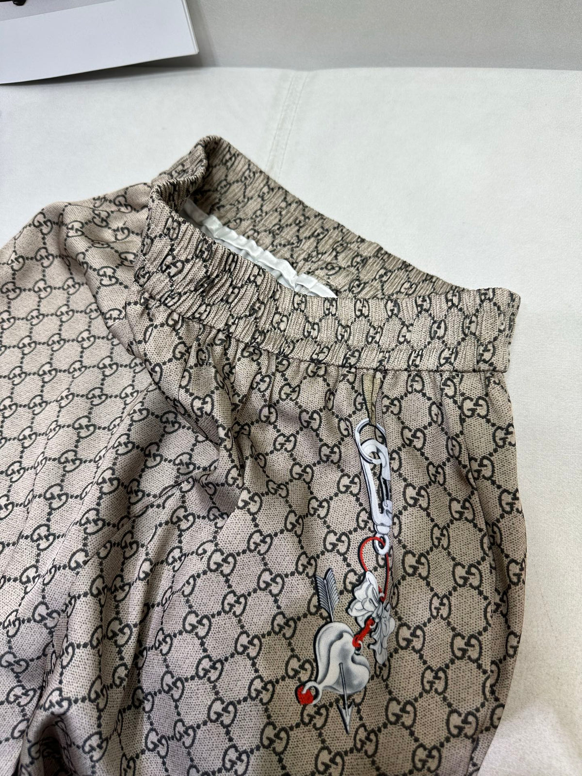 Gucci 2025 Pattern Set White Brown Polyester Fiber