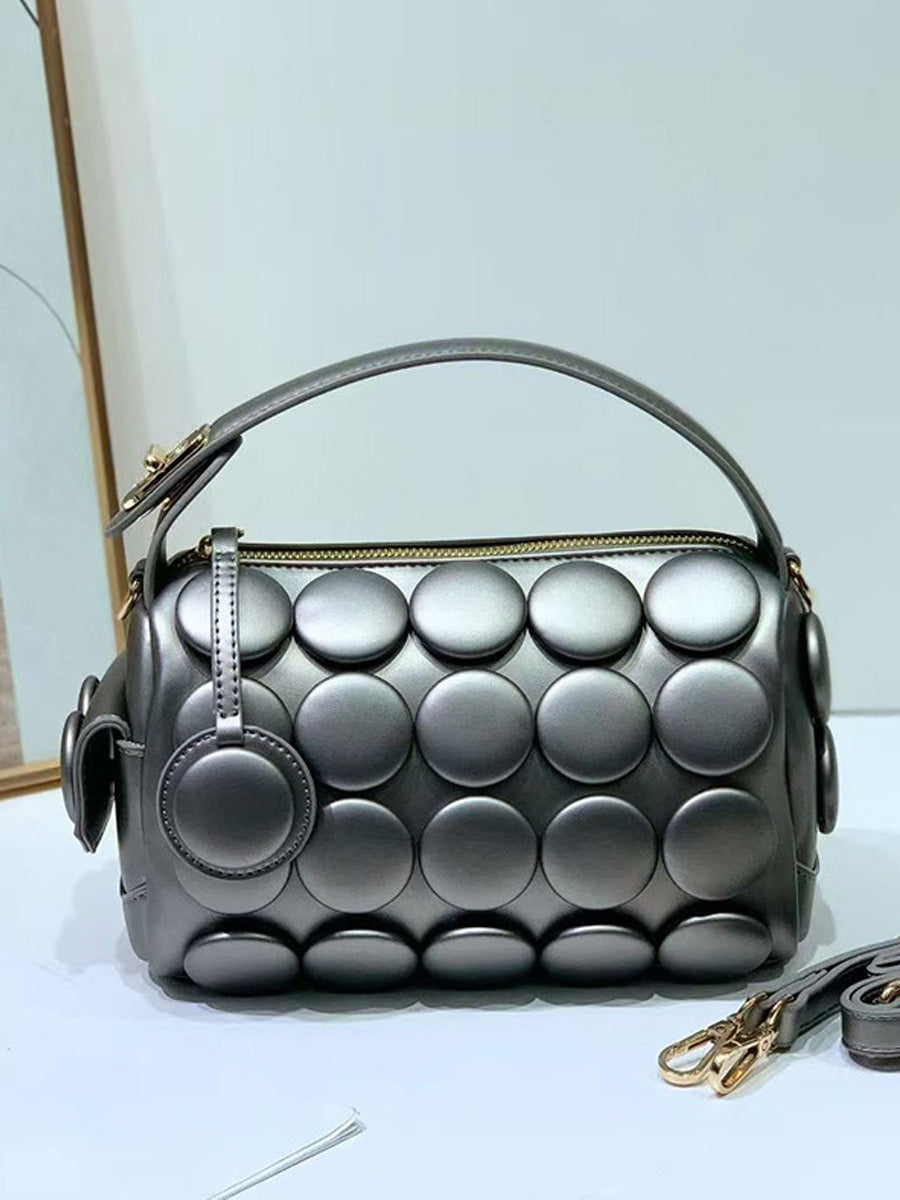 Rhea Button Cylinder Bag