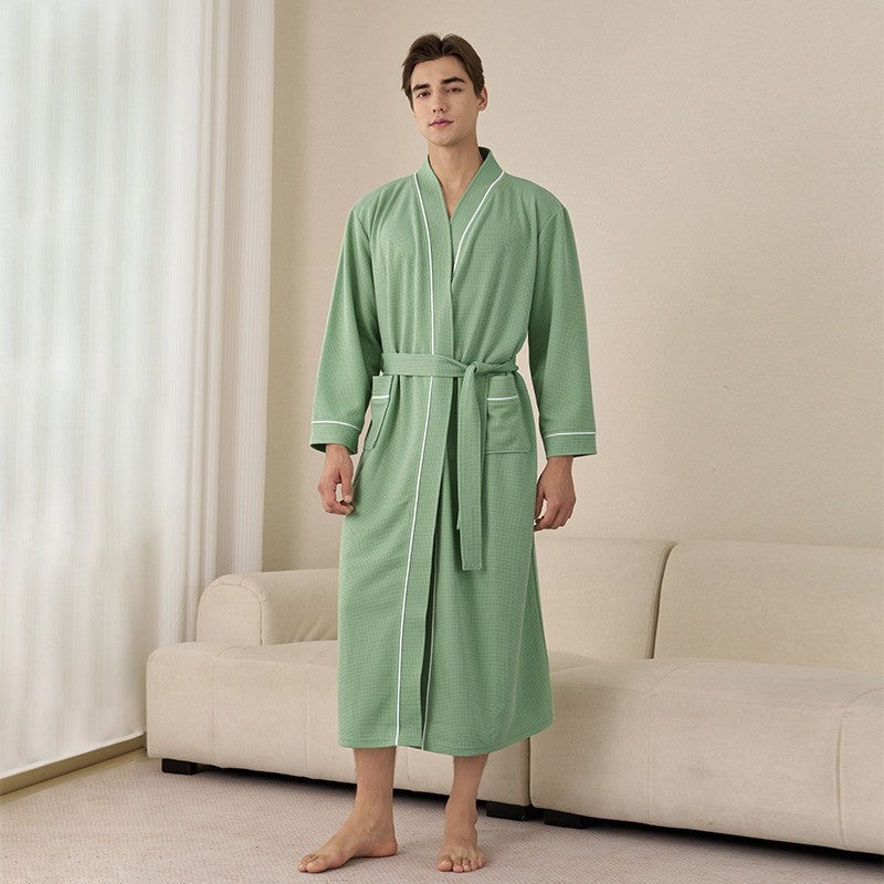 Men's Loose Long Sleeve Absorbent Robe