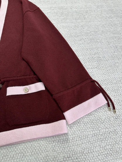 CC 25 Cardigan Red Cashmere
