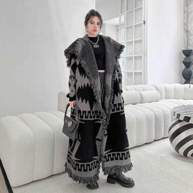 Loose Knitted Cardigan Coat