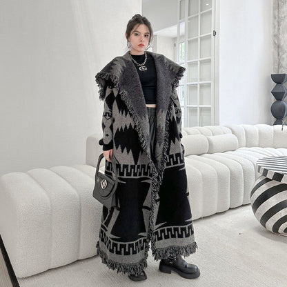 Loose Knitted Cardigan Coat
