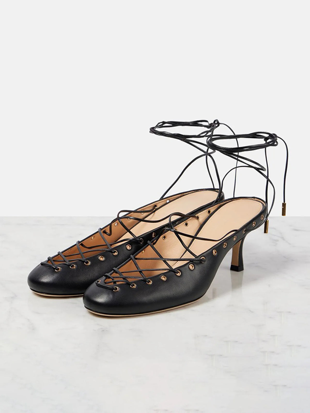 Aniya Strappy Cut-out Ballet Sandals