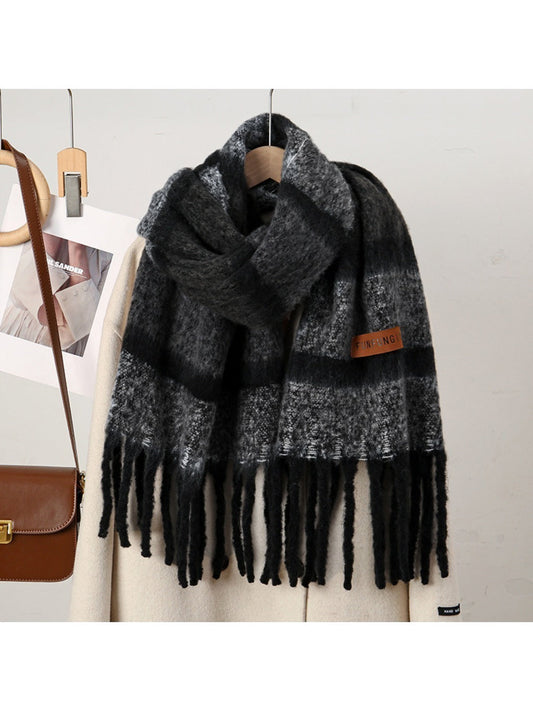 Sscarvii - Maillard Winter Tassel Scarf