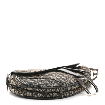 Monogram Saddle Bag Black