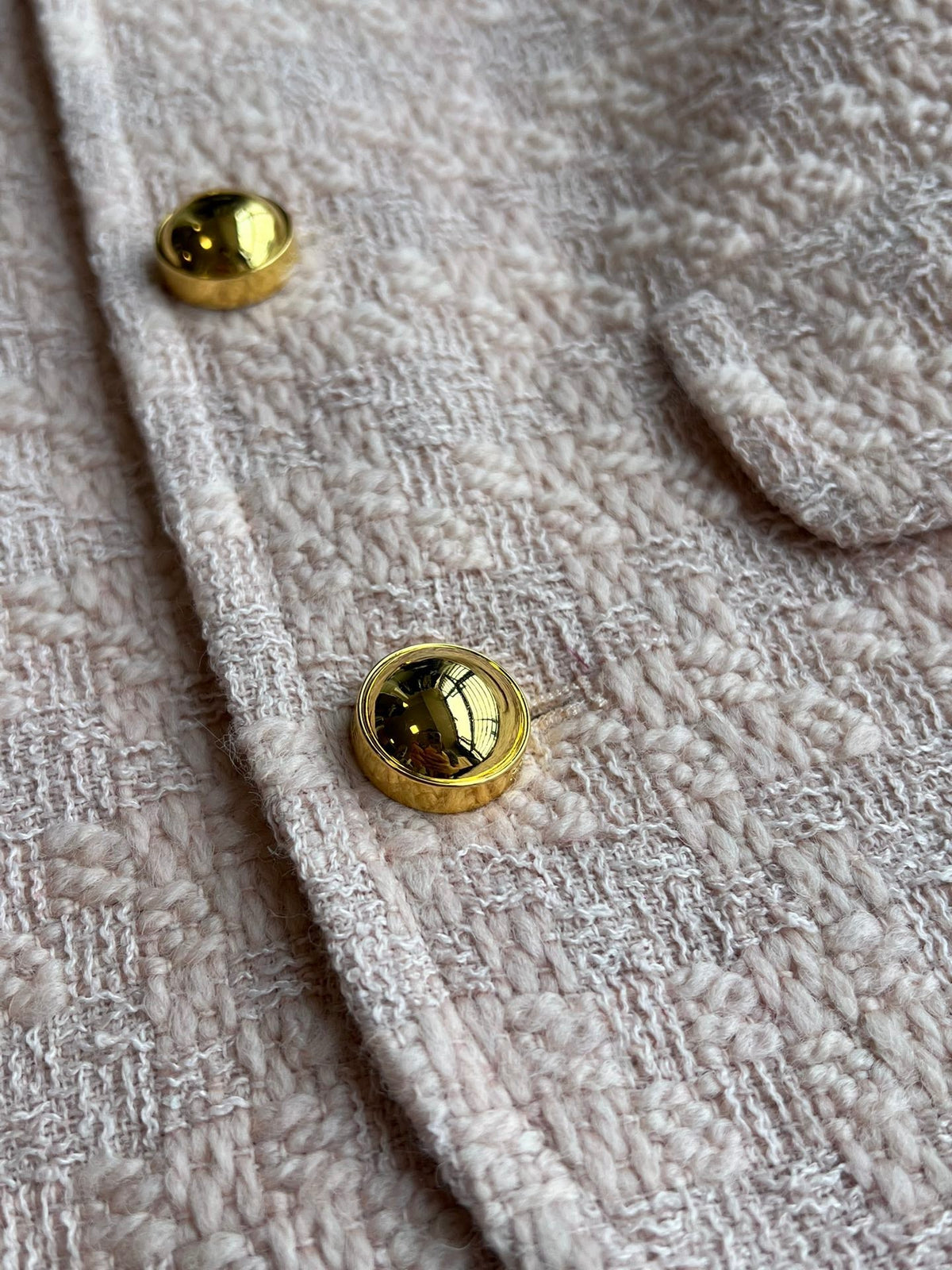 Celine 25 Jacekt Pink Wool Mohair