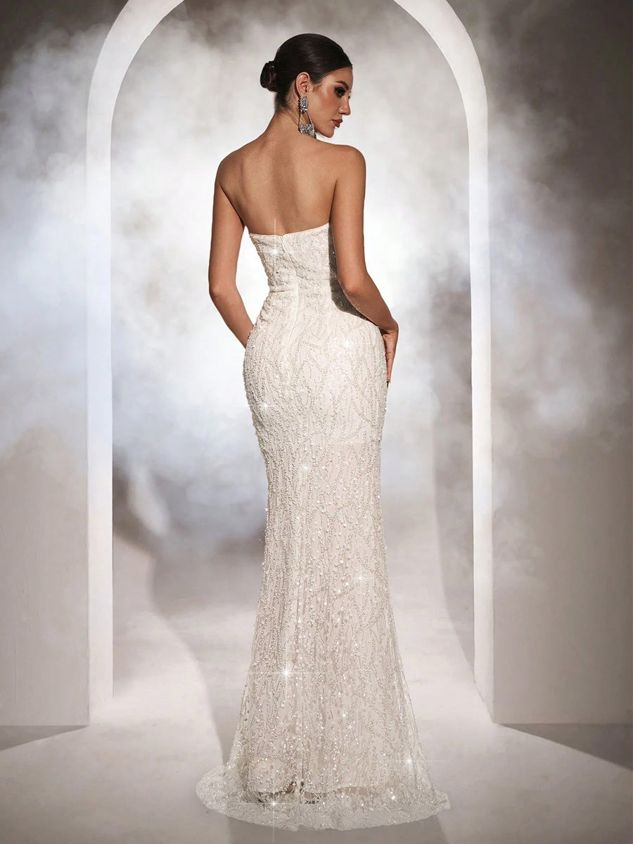 Nyla Maxi Dress In White