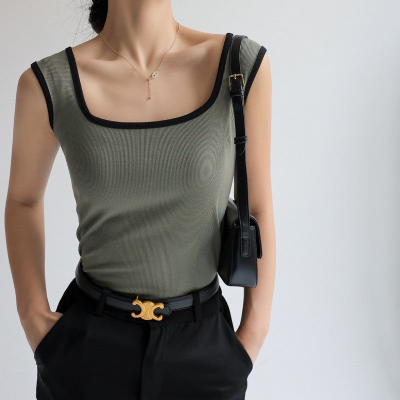 The Little Knitted Camisole With V Neck