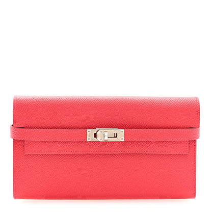 Epsom Kelly Longue Wallet Rose Jaipur