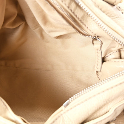 Calfskin Medium Paddington Satchel Beige
