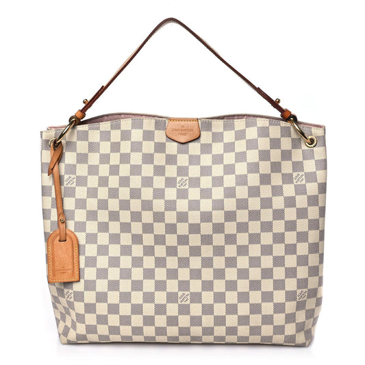 Damier Azur Graceful MM Rose Ballerine