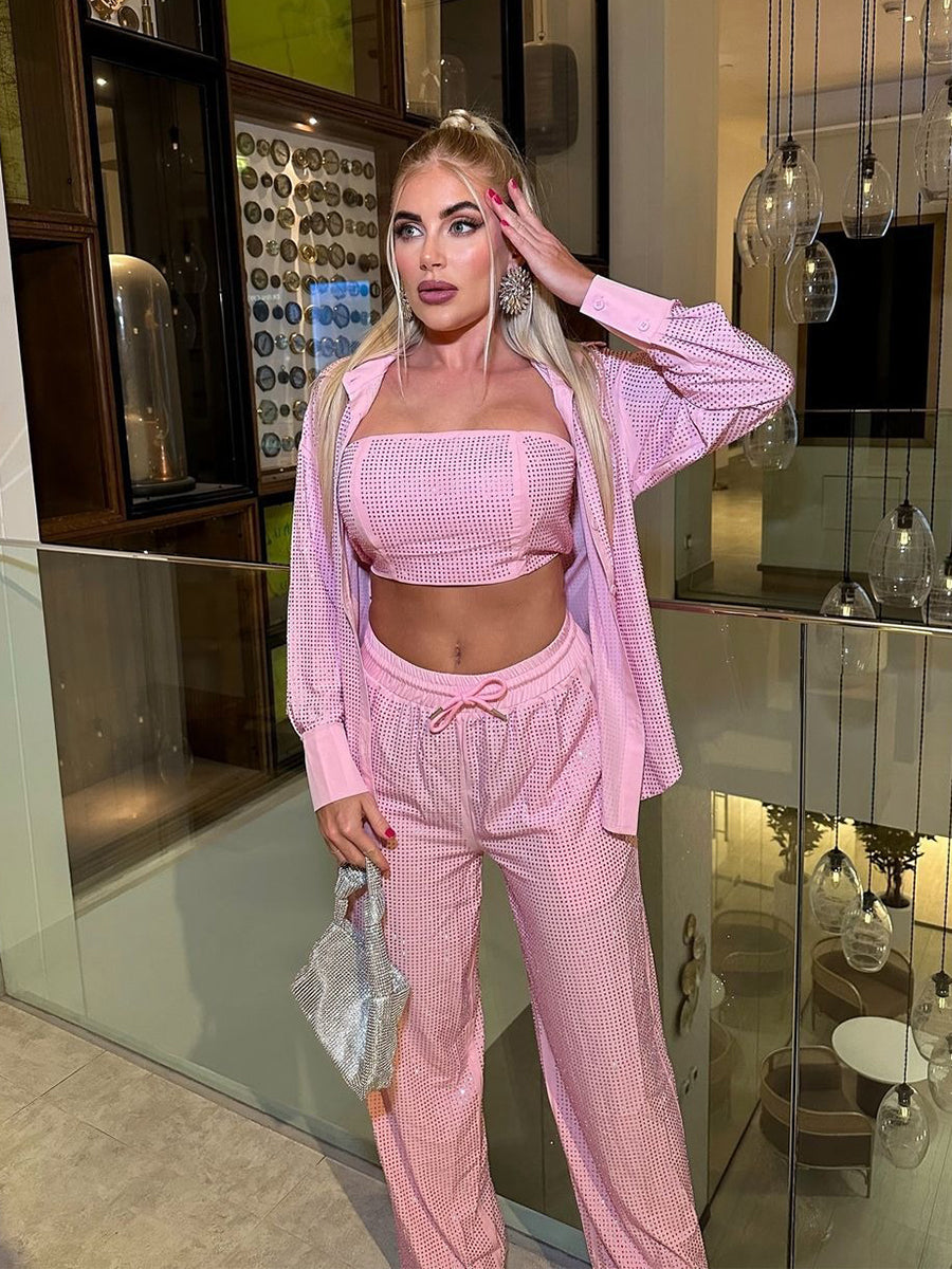 Jessamine Three-piece Suit In Pink