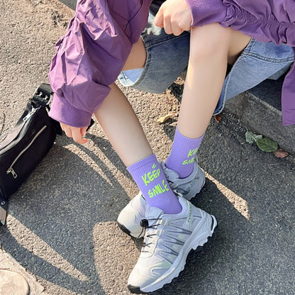 Rufia - Sporty Mid-Calf Socks - Breathable &amp; Comfort