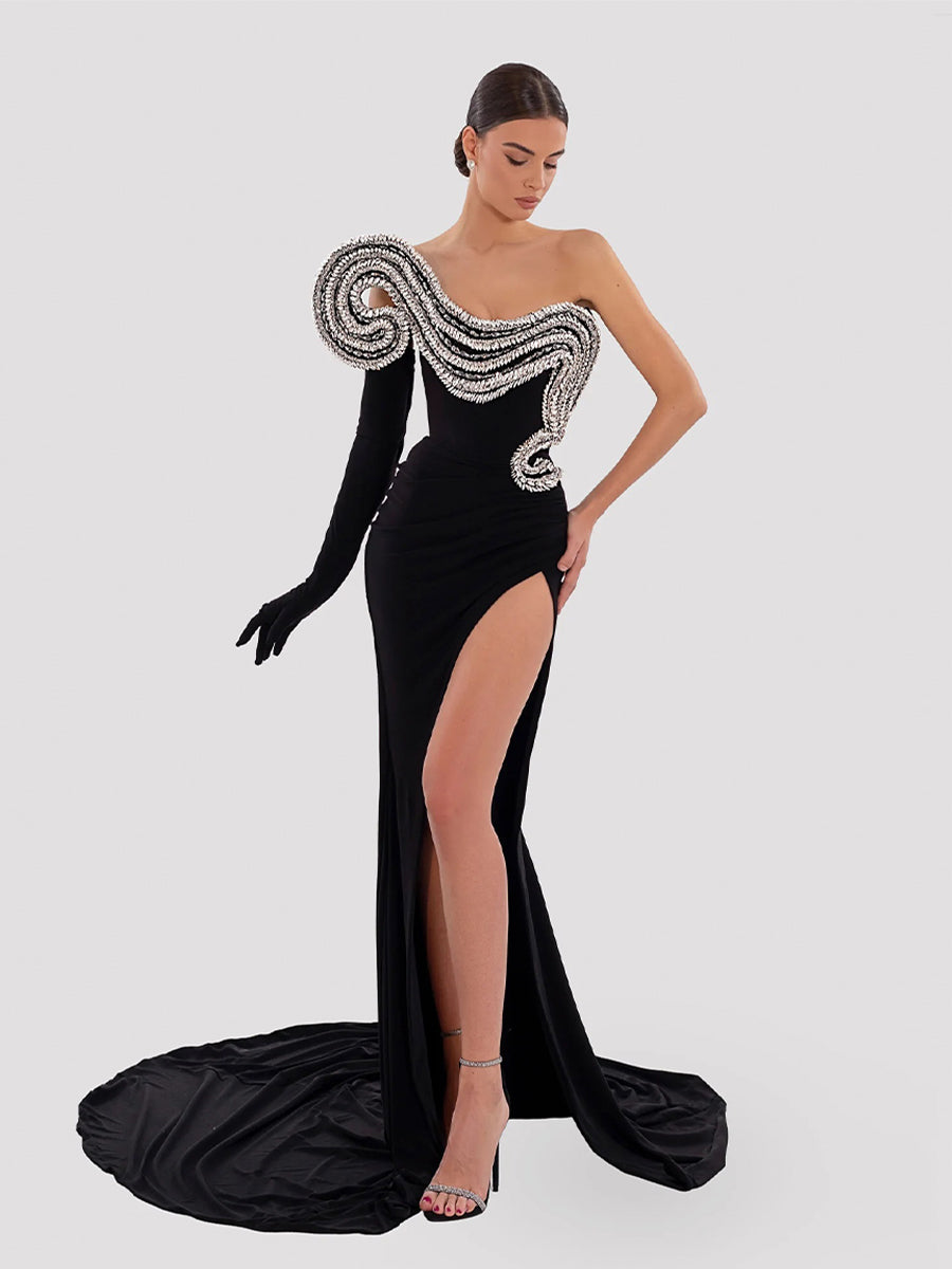 Isolde Maxi Dress In Black