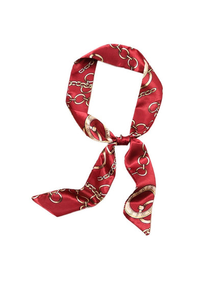Scarvii - Classic Colorful Print Head Scarf - Elegant &amp; Vibrant