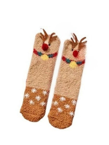 Rufia - Christmas Vibe Thickened Mid-calf Socks – 6 Options