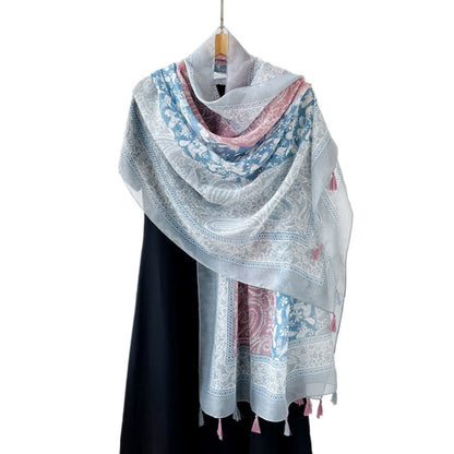 Scarvii - Boho Summer Shawl Scarf With Fringe - 6 Patterns