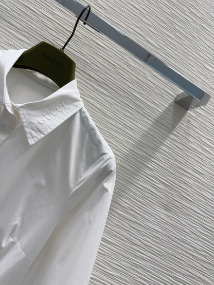 Gucci 2025 Shirt Dress White Cotton
