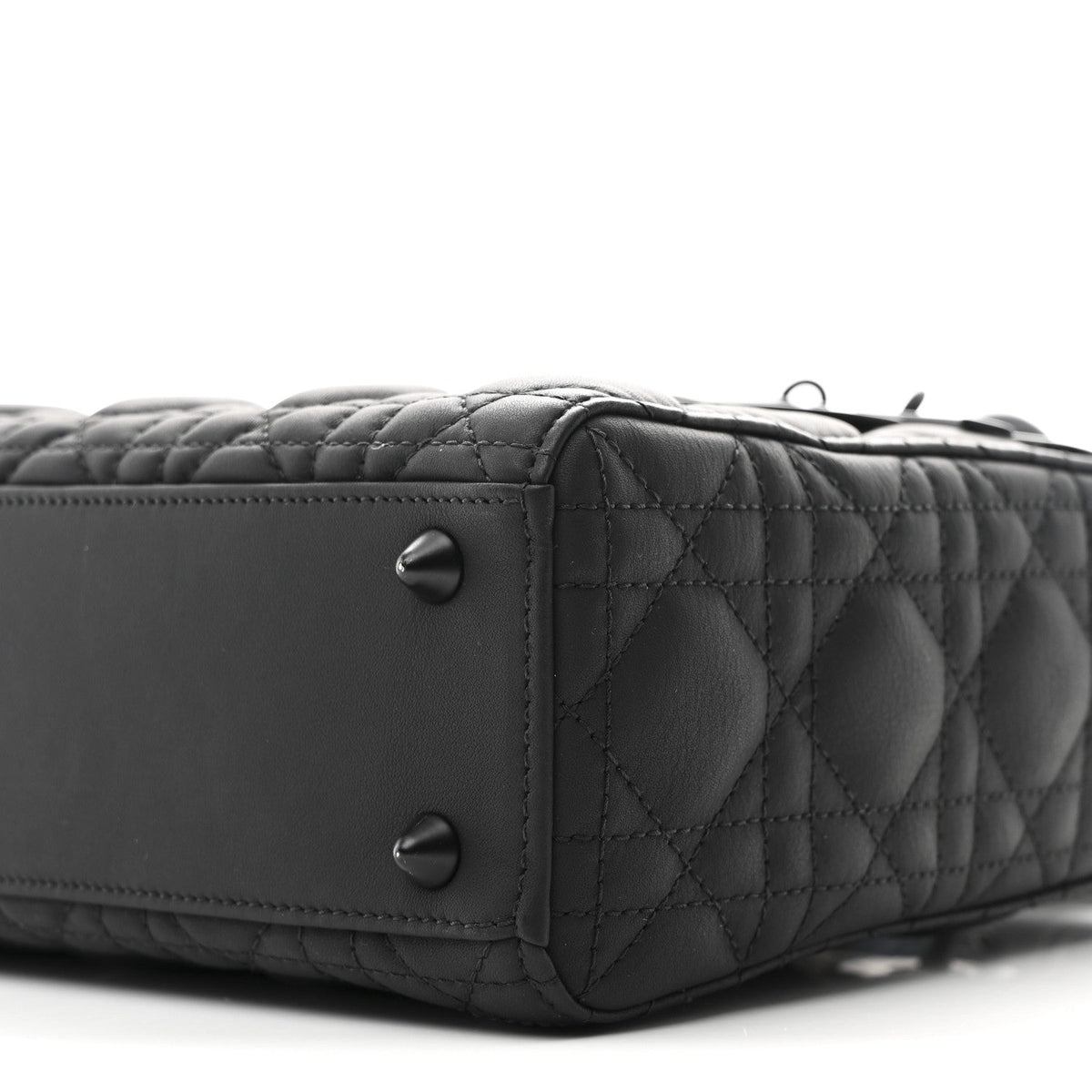 Ultra Matte Calfskin Cannage Small My ABCDior Lady Dior Black