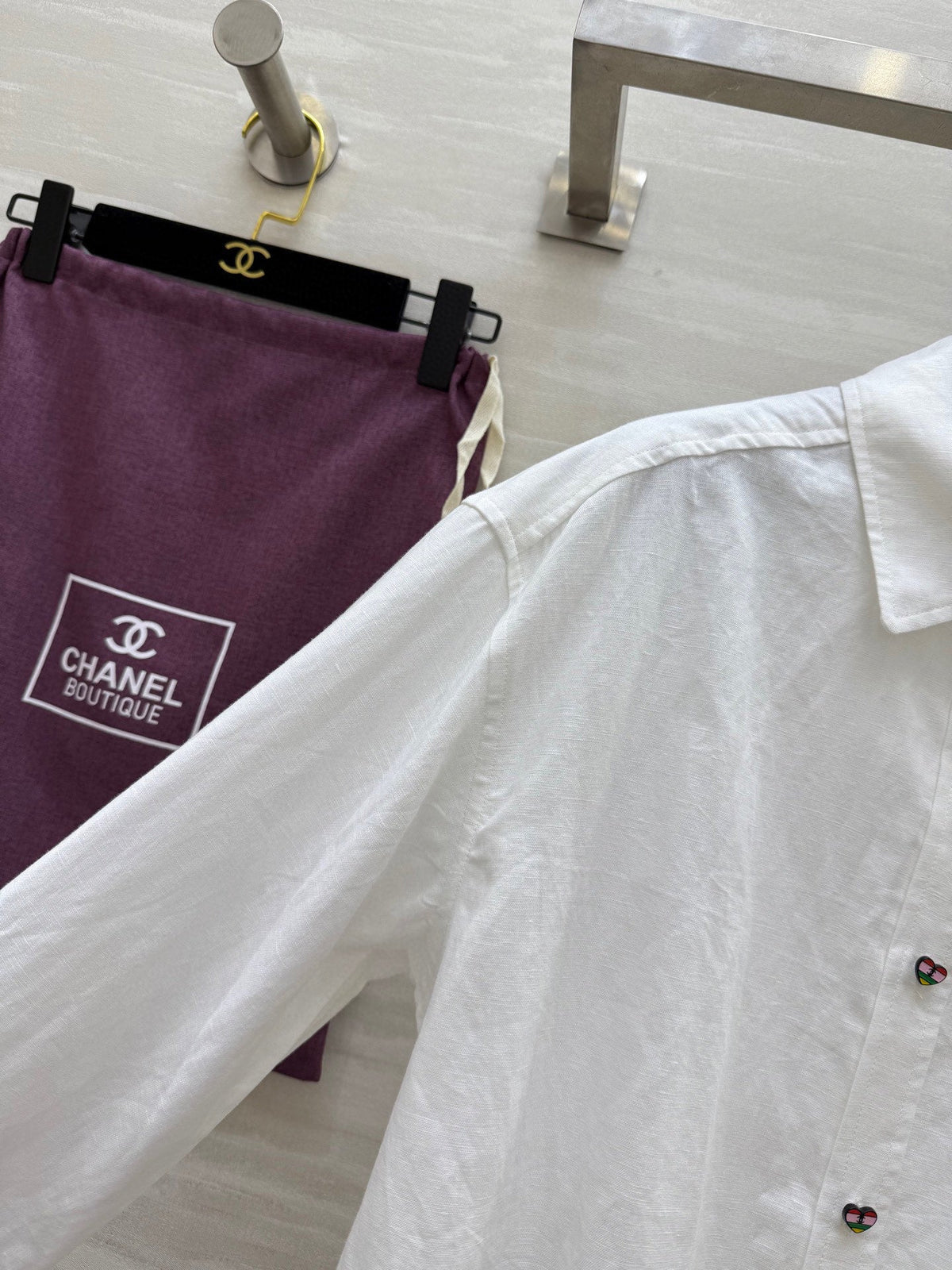 CC Casual Shirt White Linen