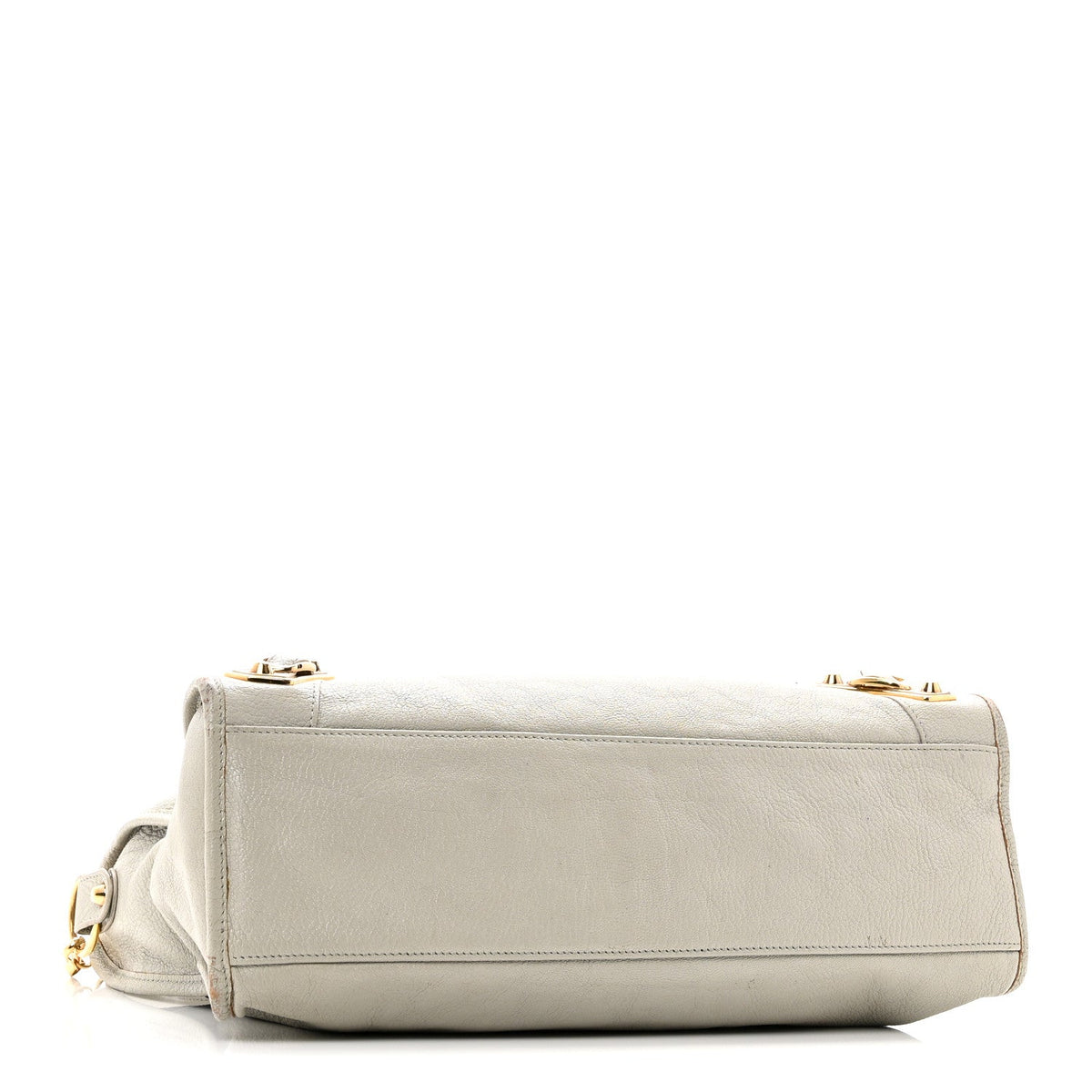 Chevre Gold Metallic Edge Hardware City Gris Glace