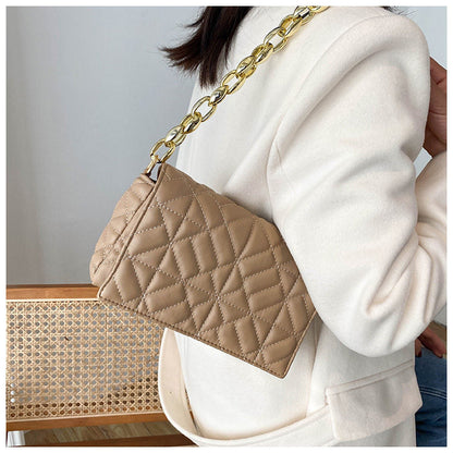 Women's Simple Thick Chain One Shoulder Underarm Handbag