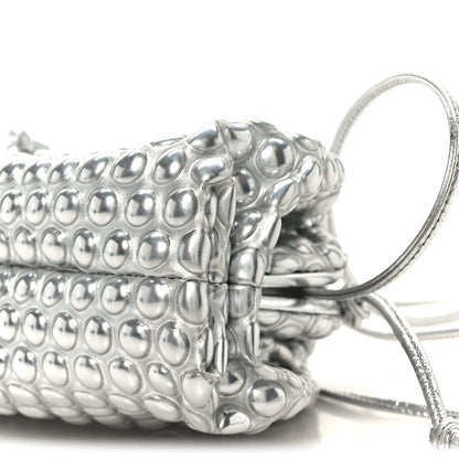 Metallic Fabric Bubble Wrap The Mini Pouch Silver