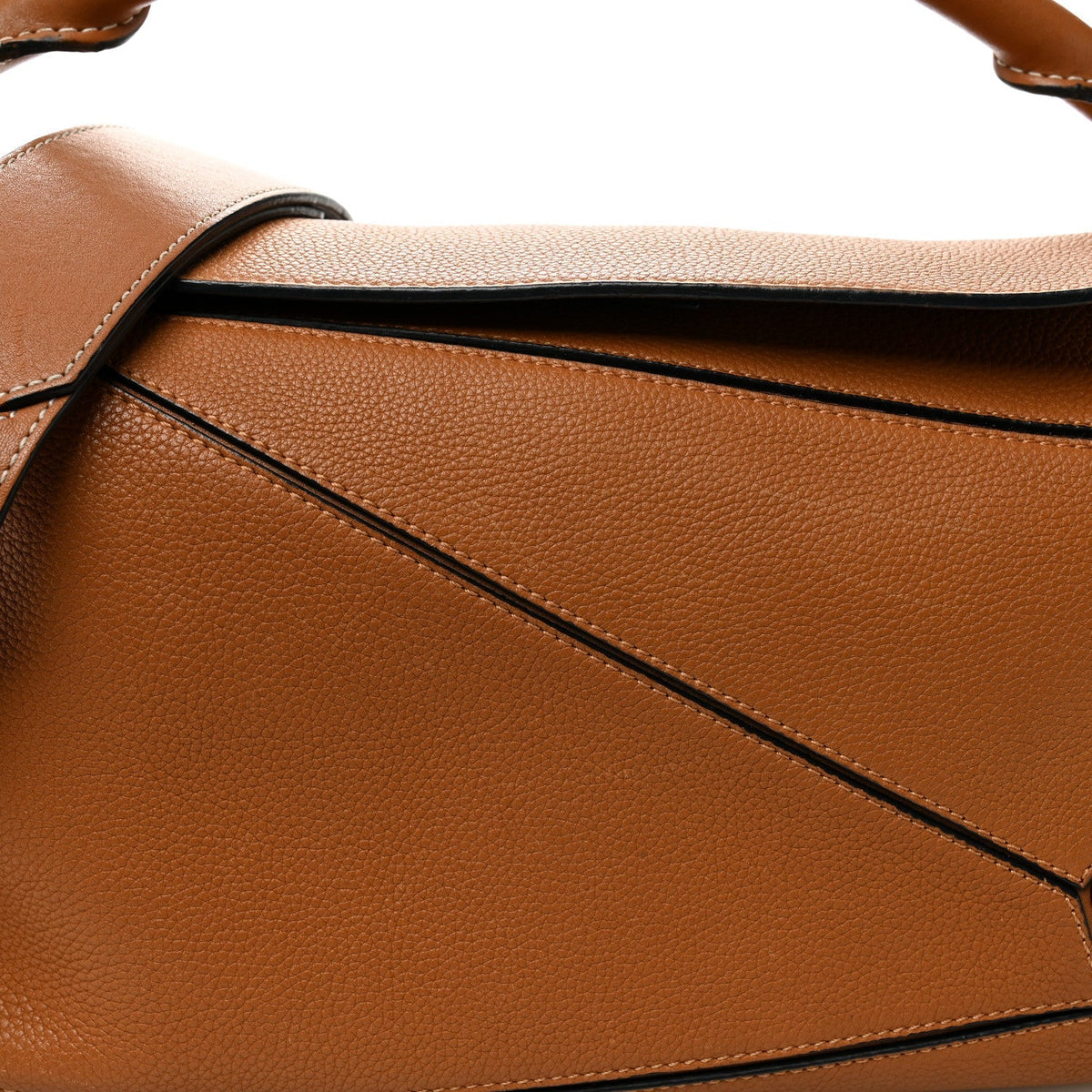 Calfskin Medium Puzzle Bag Tan