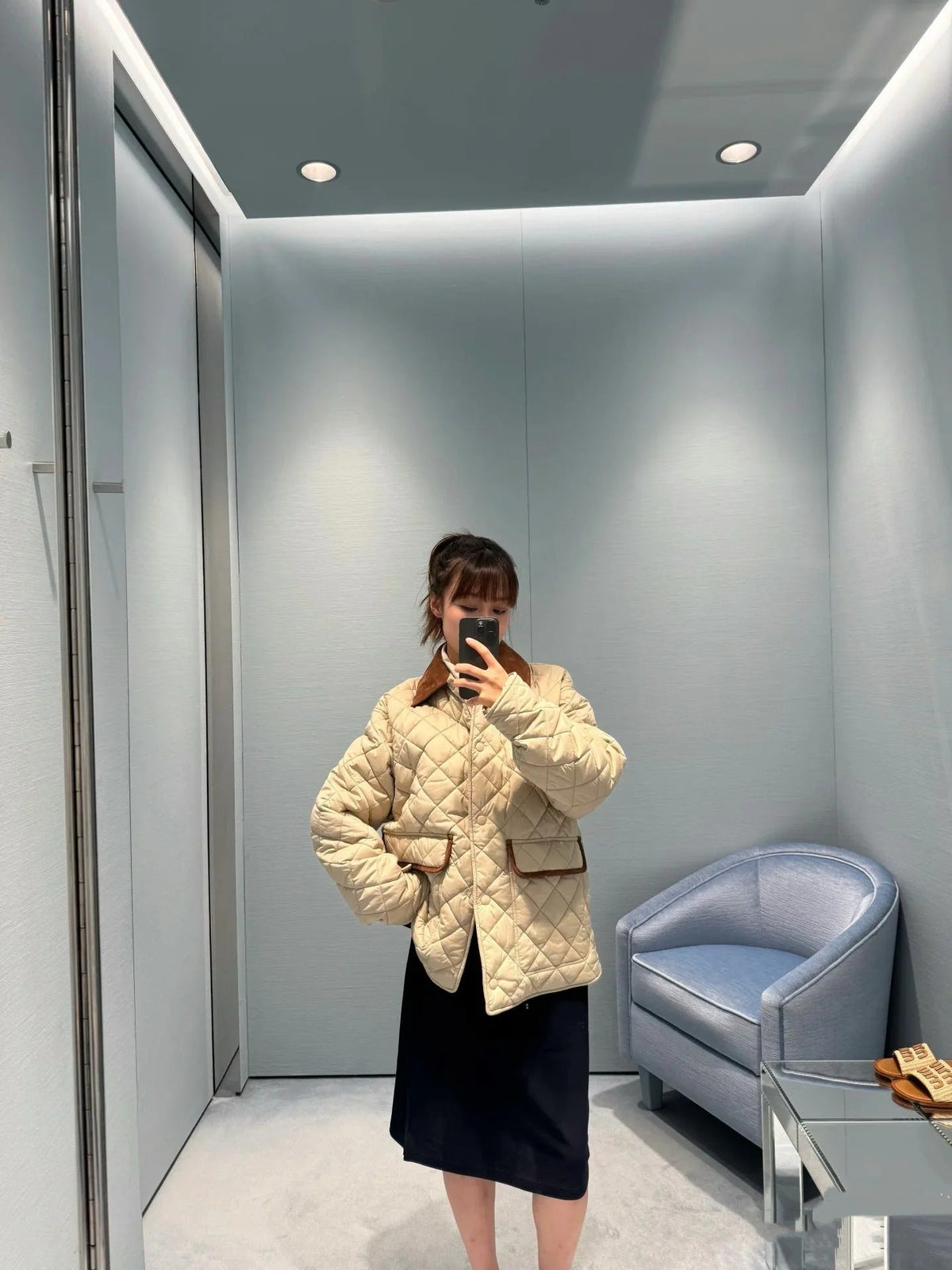 MIUMIU COTTON DOWN JACKET STYLE 45