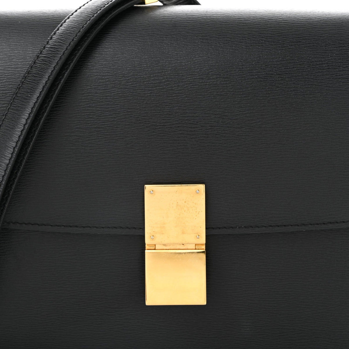 Liege Calfskin Medium Classic Box Flap Bag Anthracite