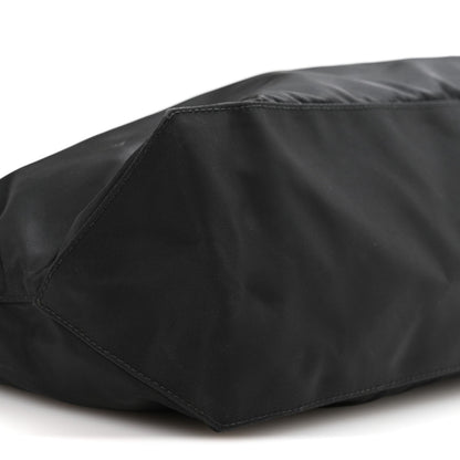 Nylon Vela East West Shopper Tote Black