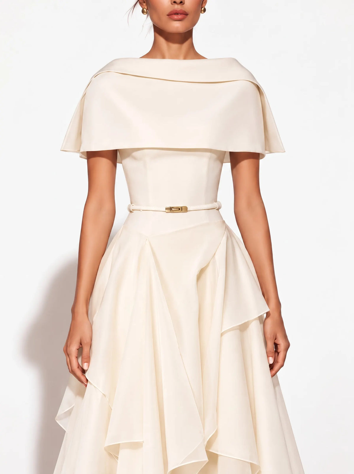 Elodie Asymmetrical Hem Midi Dress