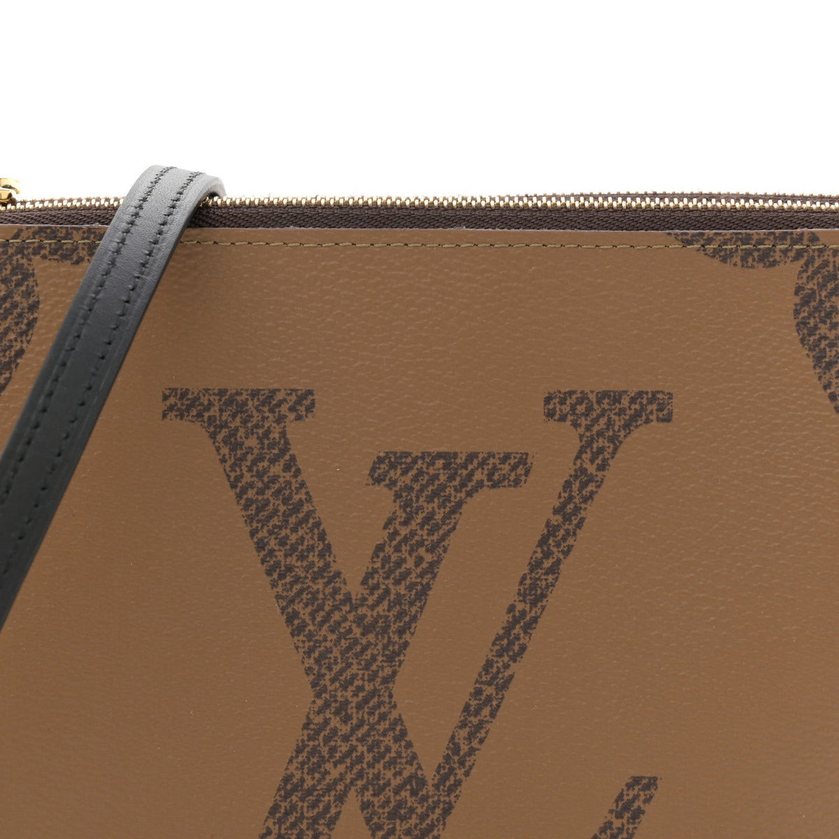Reverse Monogram Giant Double Zip Pochette