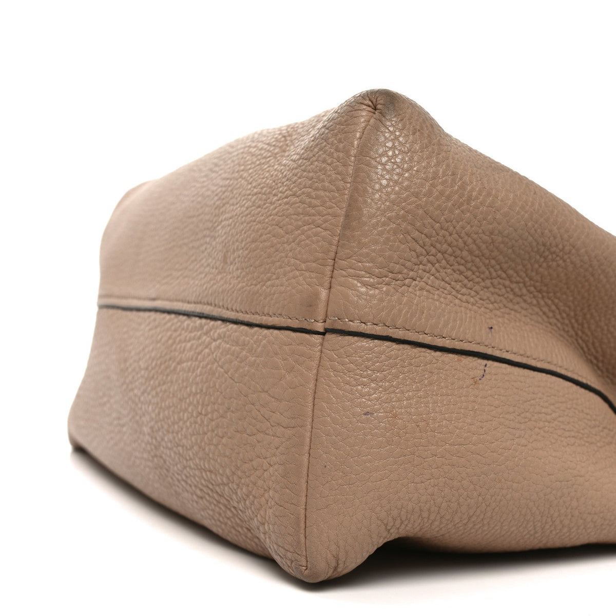 Vitello Phenix Embossed Logo Hobo Caramel