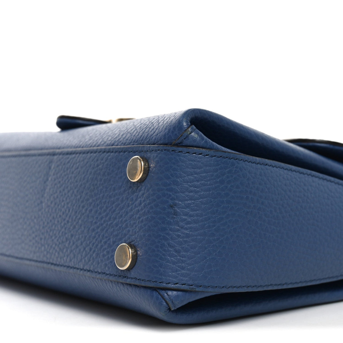 Dollar Calfskin Interlocking G Top Handle Shoulder Bag Caspian