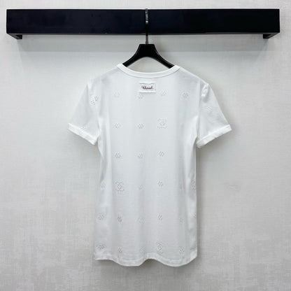 CC SS26 Short-sleeved Top White Cotton 350318