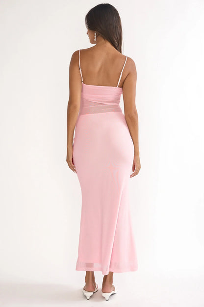 Stara Knot Accent Maxi Dress Blush