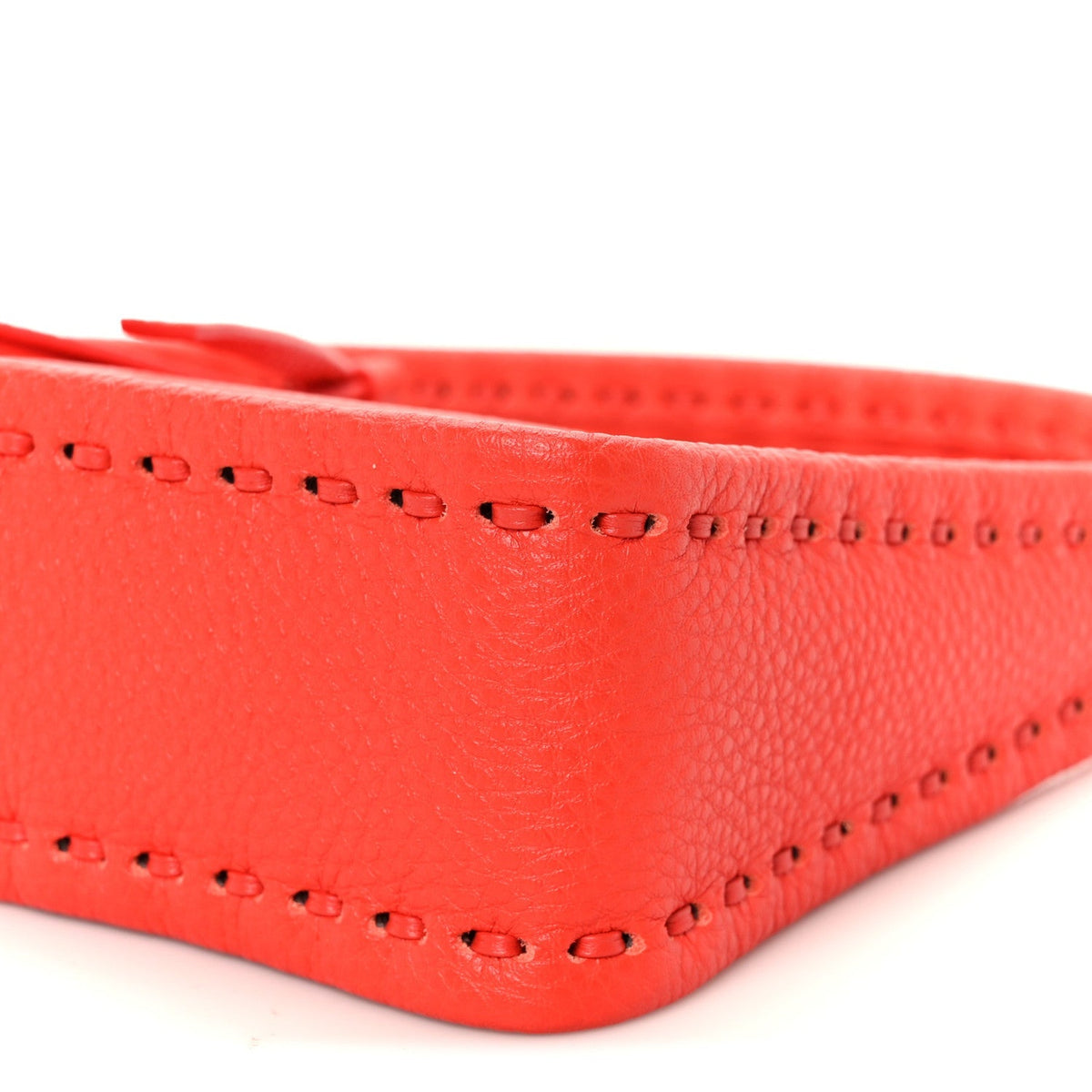 Cuoio Roma Sellerissima Nappa Sintetica Tape Stitch Mini Fendessence Shoulder Bag Lava