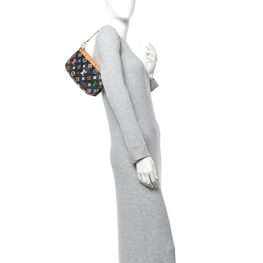 Monogram Multicolor Pochette Accessories Black