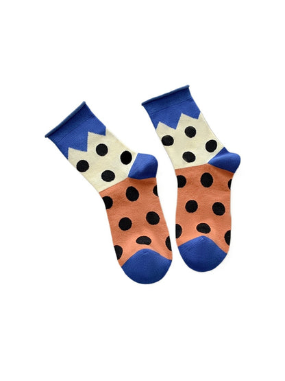 Rufia - Colorblock Crew Socks - Playful &amp; Soft