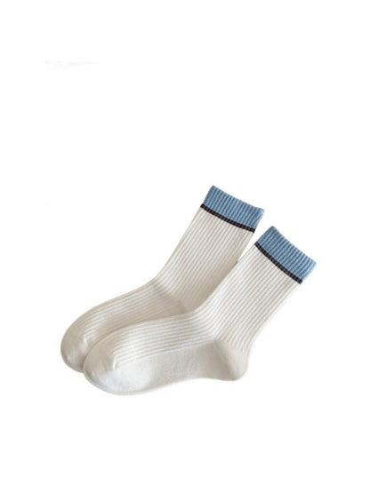 Rufia - Minimalist Fresh Stripe Mid-Calf Capsule Socks